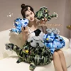 Cartoon Green/Blue Soft Warcraft War Plane Pillow Stuffed Transportation Instrument Men Gift 2