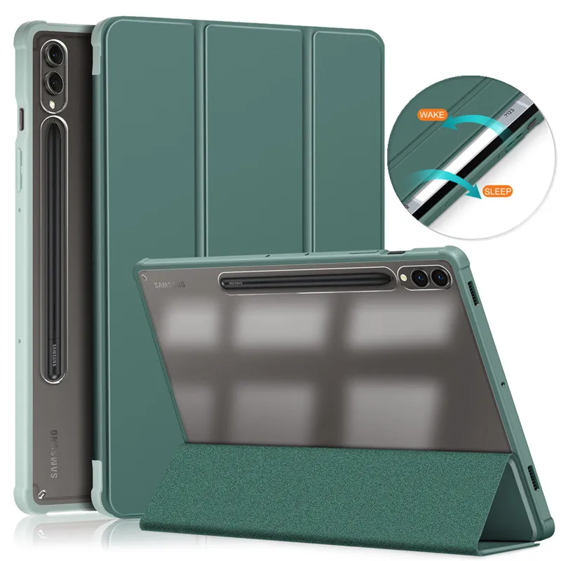Per Samsung Galaxy Tab S9 Custodia Magnetica Folio Arylic Cover Posteriore Trasparente Per Galaxy Tab S9 S 9 Cover Sm-X706 11 Pollici 2023