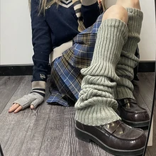 

New Japanese Lolita Sweet Girl Leg Warmer Knit Socks Wool Ball Knitted Foot Cover Cosplay Women Autumn Winter Heap Heap Socks