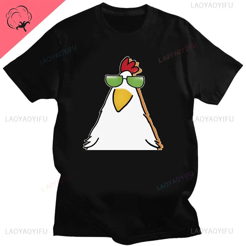 ME SUDA LA POLLA Cute Chicken Cartoon Print Tshirt Men Women Casual Cotton Unisex Sports Top T Shirt Streetwear Creativity Shirt