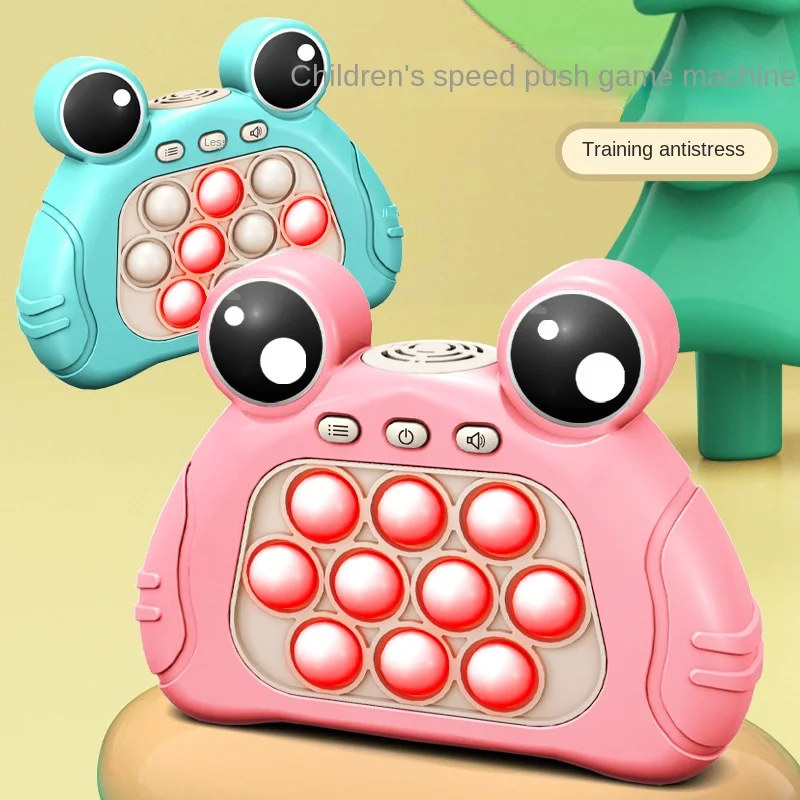 

cute frog Fidget Toys Pinch Sensory Quick Push Handle Game Squeeze Relieve Stress Decompress Montessori Toy for Kids