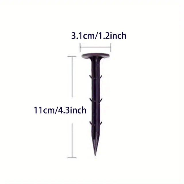 11/16/20/30cm Ground Nail Film Fixed Garden Pegs Greenhouse Film Weed Prevention Ground Cloth Sunshade Fly Net Plastic Fixed Peg 4