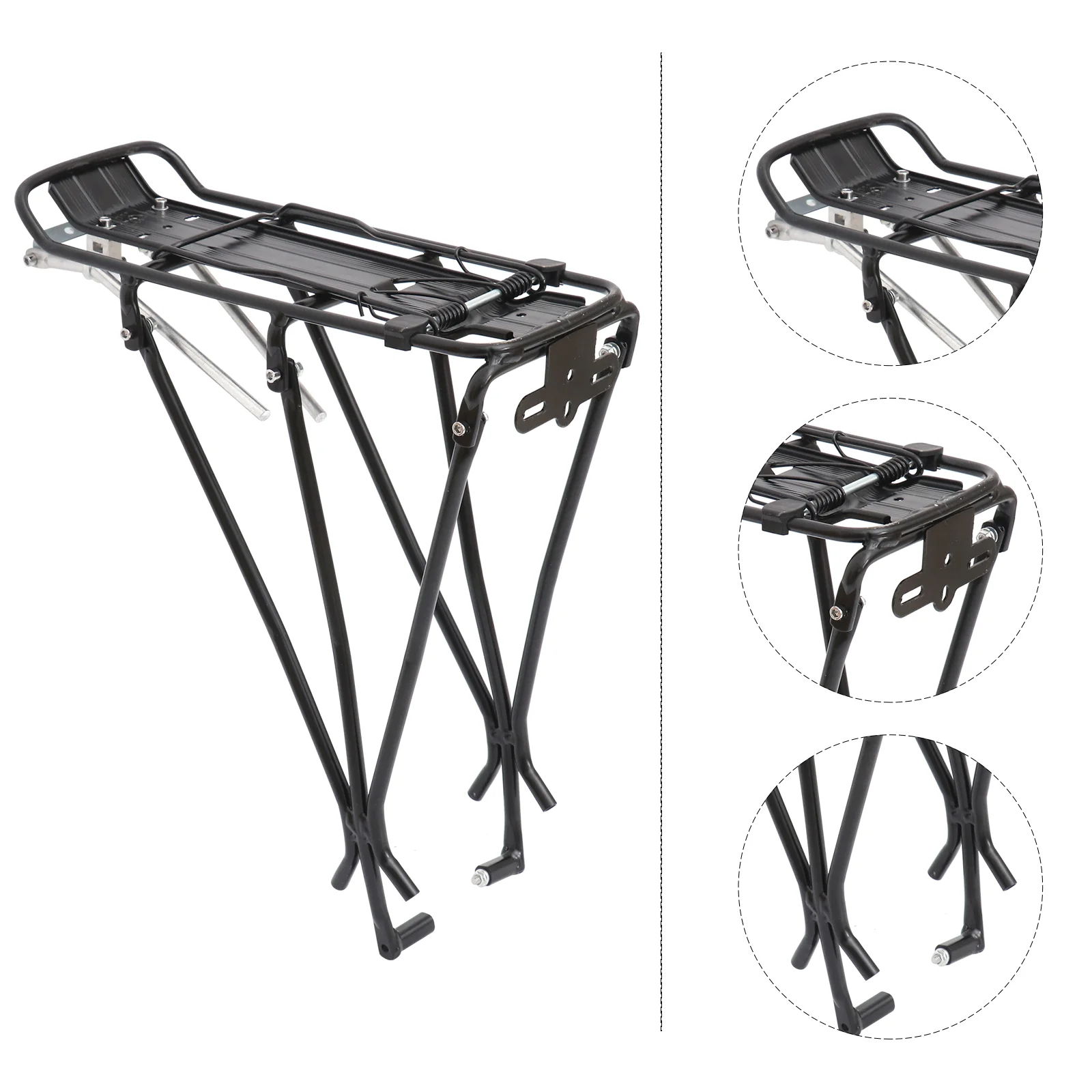 

Convenient Bike Carrier Rack Back Stand Mountain Bike Cargo Rack Bike Rear Shelf Luggage Carrier for Outside Outdoor