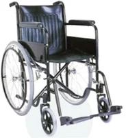 Competitive price Wheelchair Steel manual folding electroplate power wheelchair 1