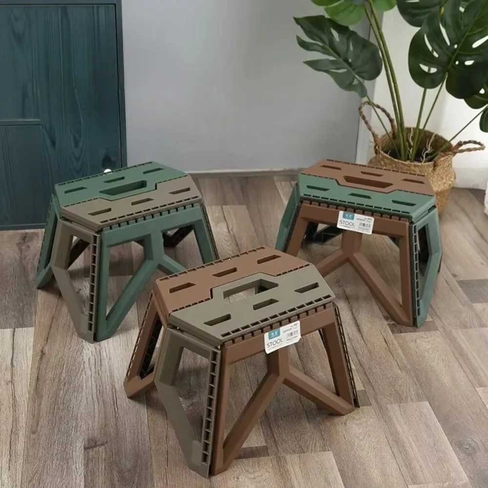 Outdoor Small Stool Portable Folding Stool High Load Bearing Durable Beach Camping Chair Fishing Ottomans Home Furniture