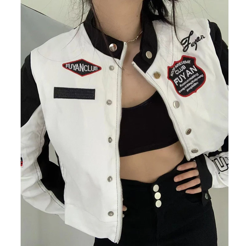 Yiciya Bomber Woman Varsity Embroidery 