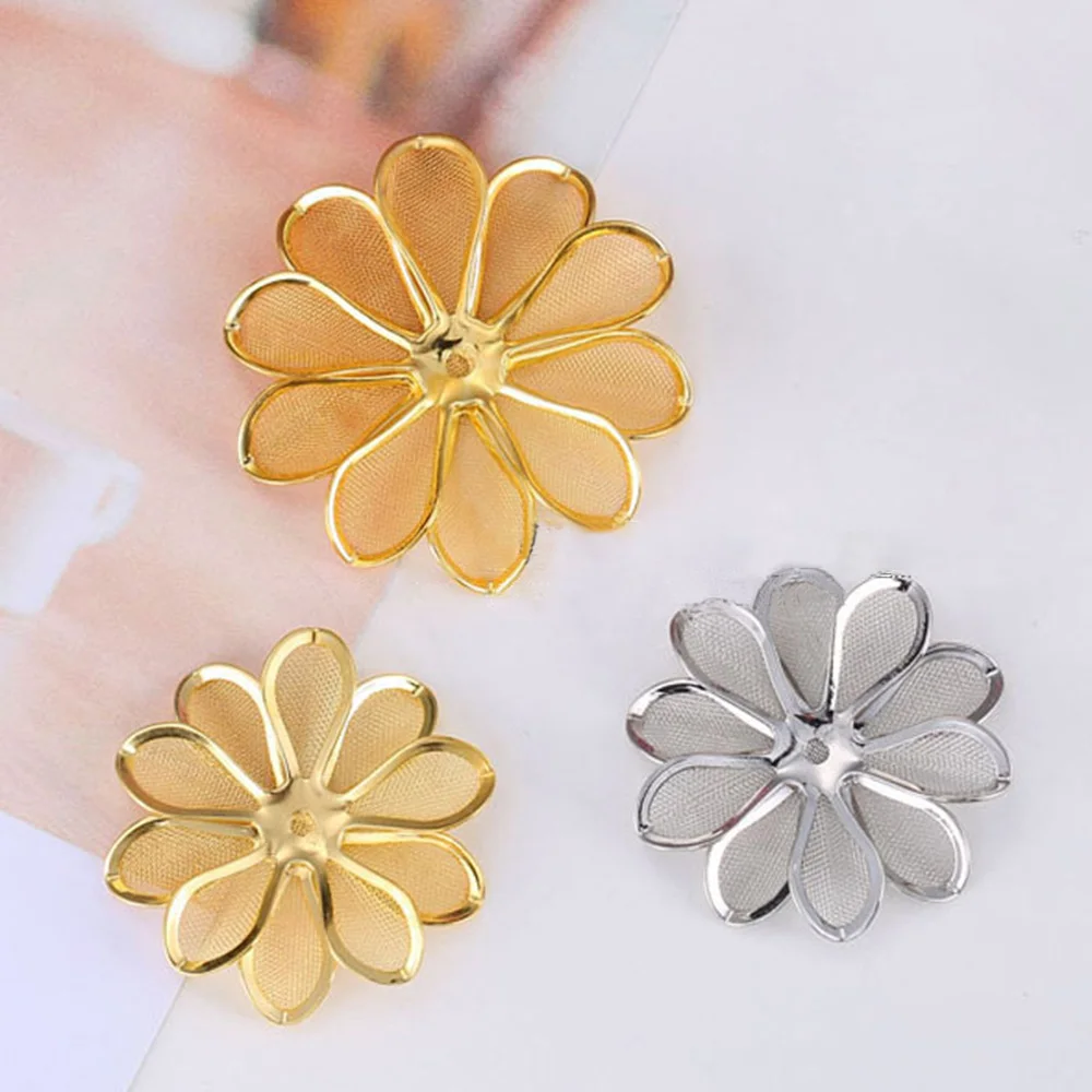 

Металлические цветочные филигранные оболочки коннекторы украшения «сделай сам» Аксессуары для ювелирных изделий Скрапбукинг домашний декор поделки украшения ручной работы