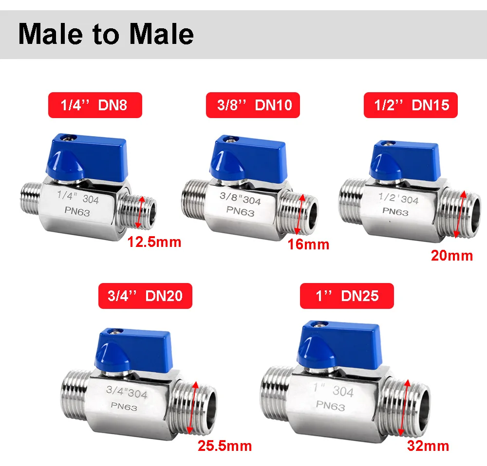 Aço Inoxidável 304, Manual Tap Valves, Homebrew,