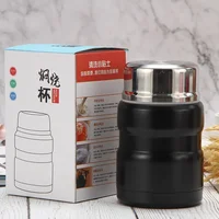 500/750ml 304 Stainless Steel Stew Pot, Porridge Beaker,  Sleeve Hand Soup Pot Thermos Cup Insulated Food Box 4