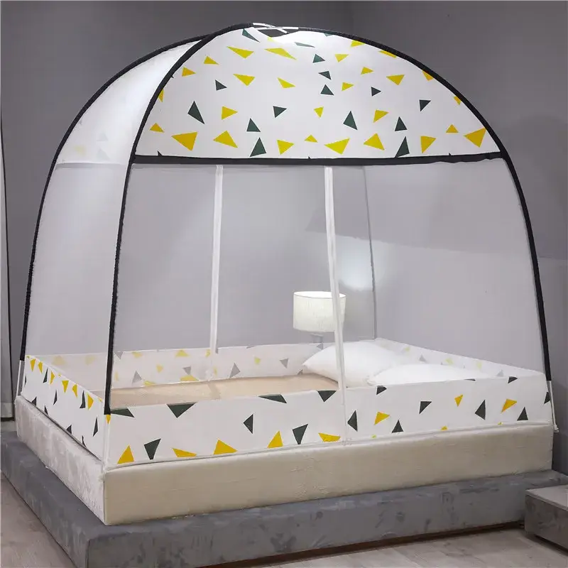 1pc 360°Coverage Thickened/encrypted New Cartoon Double Door Mongolian Yurt Mosquito Net,  Foldable Mosquito Net No Installation - Image 22