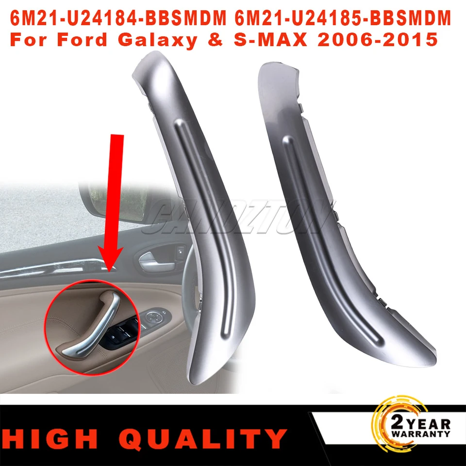 For Ford Galaxy MK3 S-MAX WA6 Armrest Front Door Handle Cover Insert Bezel 6M21-U24184-BBSMDM 1475333 1475334 6M21-U24185