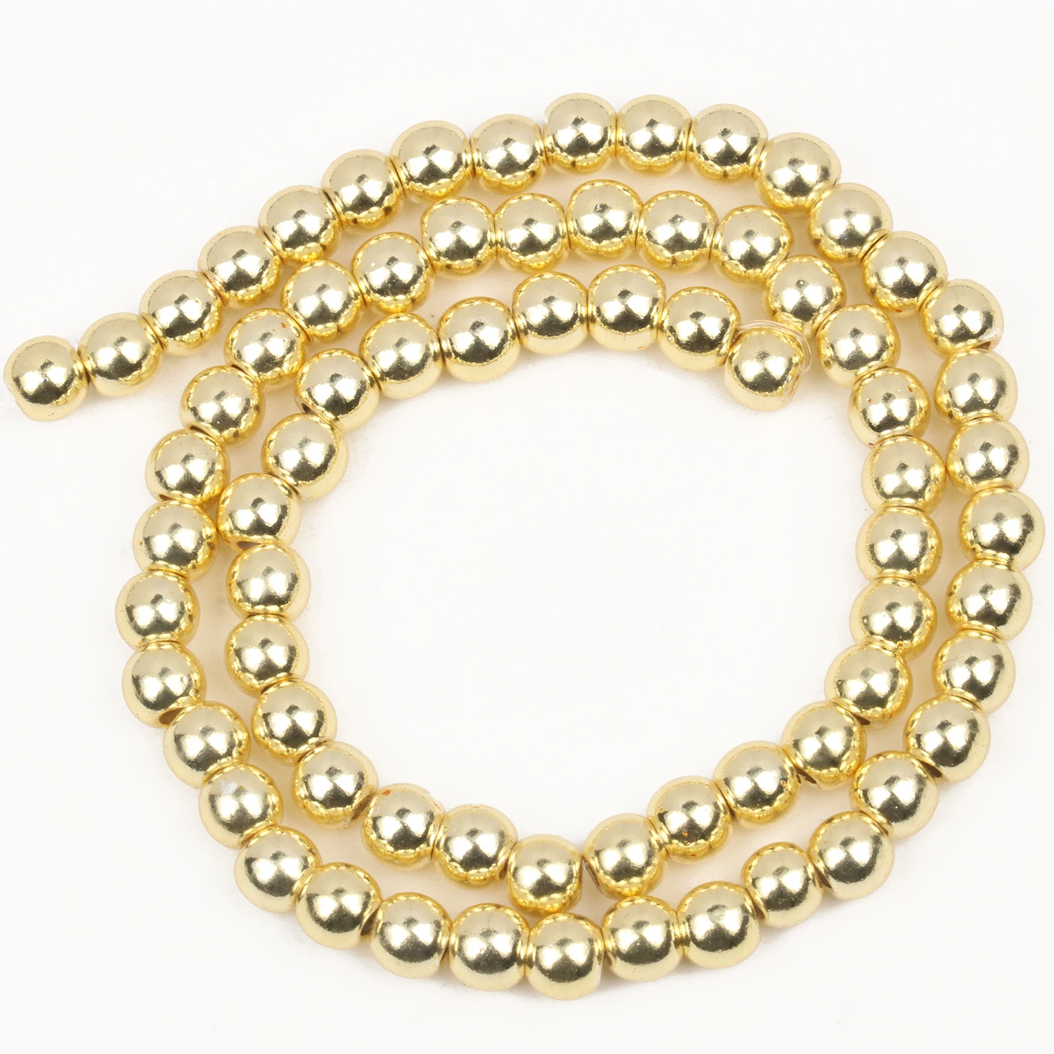 Gold Plated Natural Hematite Irregular Beads