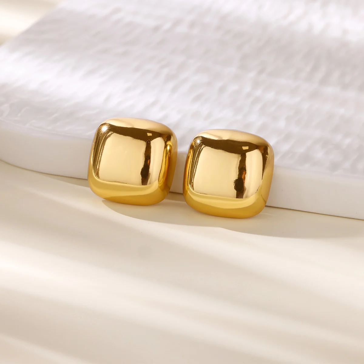 Smooth Stud Earrings for Women Girls