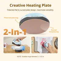 LOKLIK Mini Heat Press - 3 in 1 Heat Press Machine for T-Shirts Mugs Hats Small Heat Press Iron Press for Heating Transfe 3