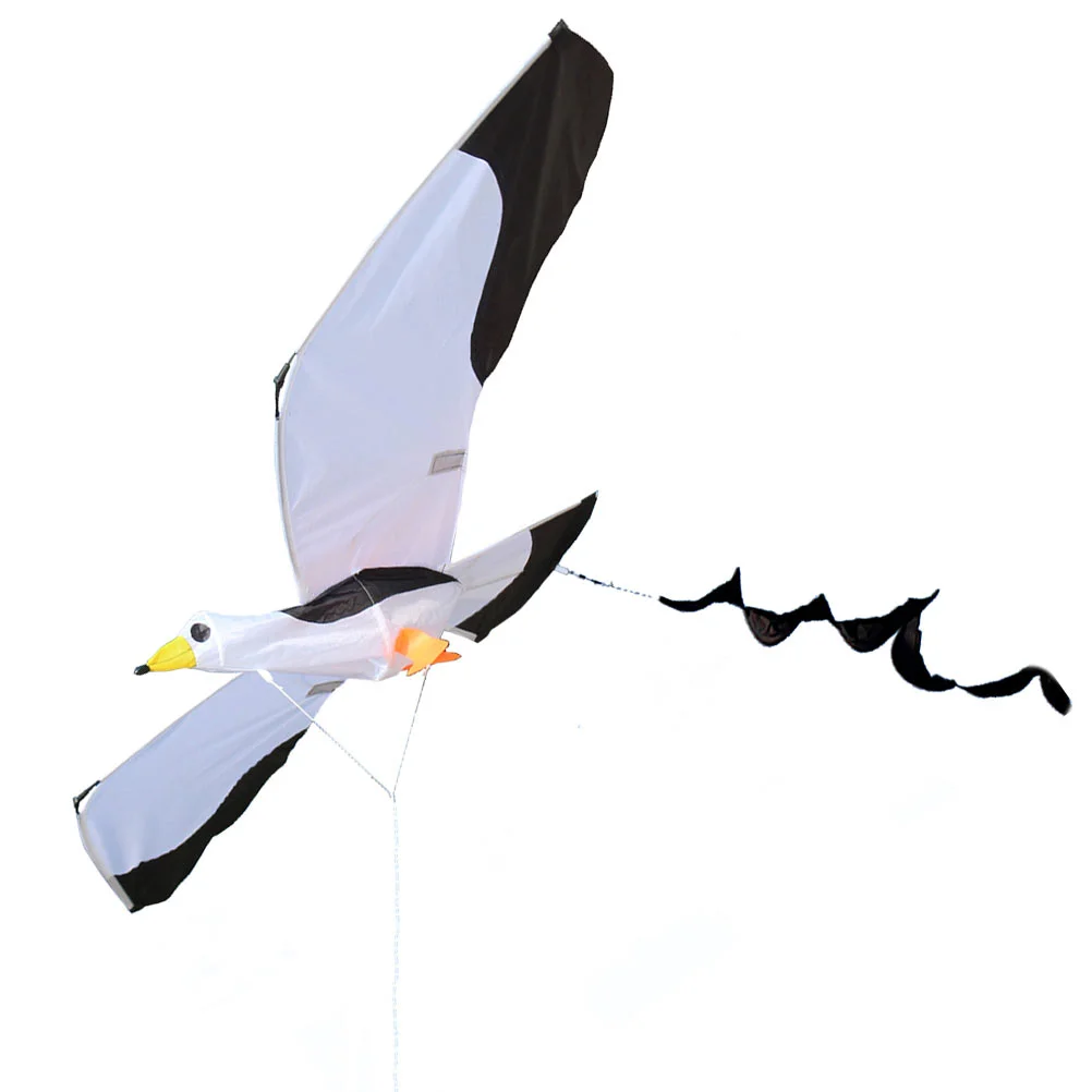3D Seagull Kite Kids Kites Toy Cloth Outdoor with Long Tail Toys Games Children’s for Funny 2
