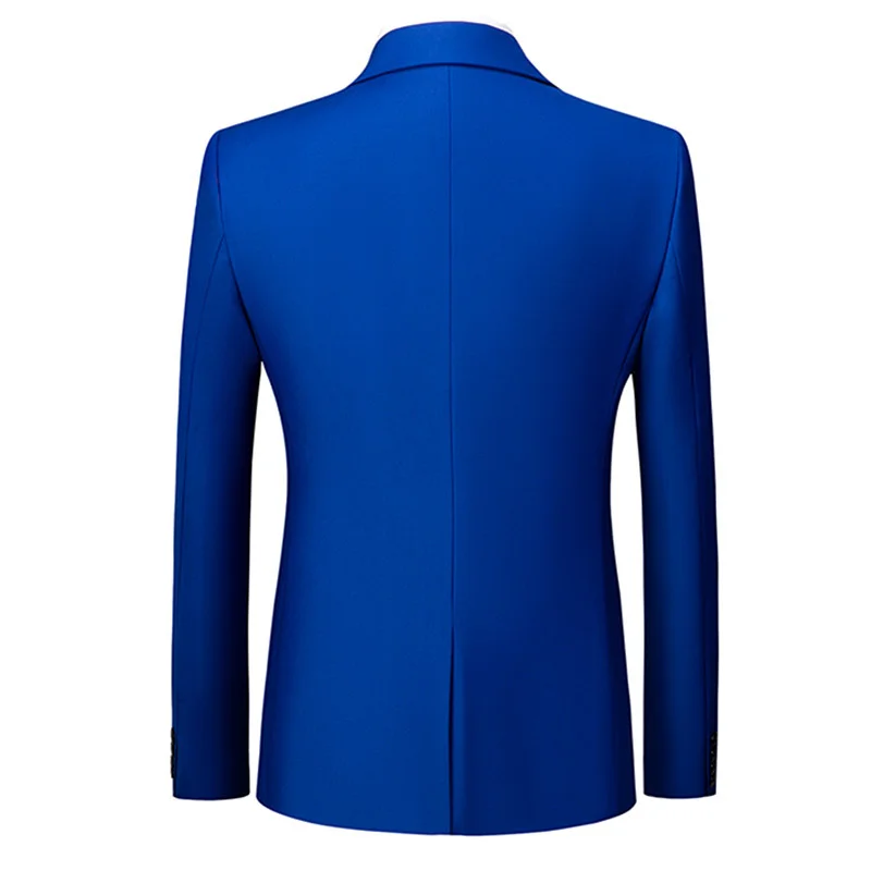 Men Suits Jackets Royal Blue Men Suit Jacket Suitable All Seasons Formal Coat Fashion Slim