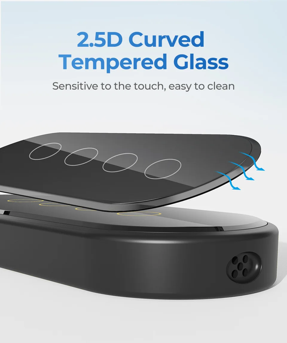Smart Home, 2.5 HD, vidro curvo, aplicativo