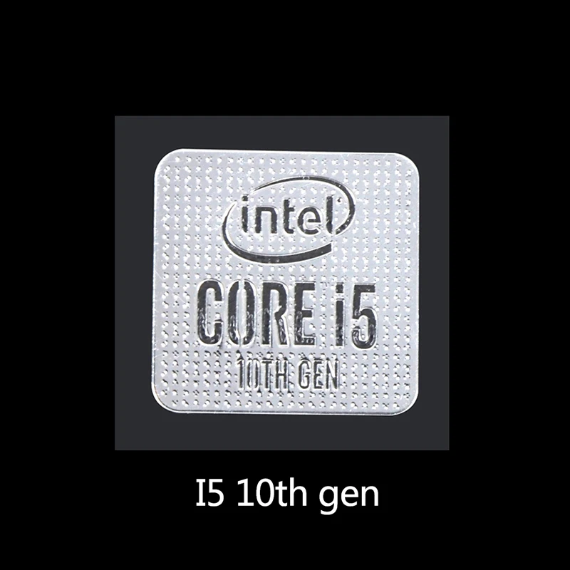 金属製ラップトップステッカー,10世代Intel Core i9 i7 i5 i3 cpu,ロゴ