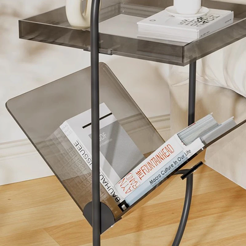 Designer Side Table Leisure Storage Organizer Trendy Mini Creative Magazine Rack Minimalist Coffee Table Furniture Estante FYMR