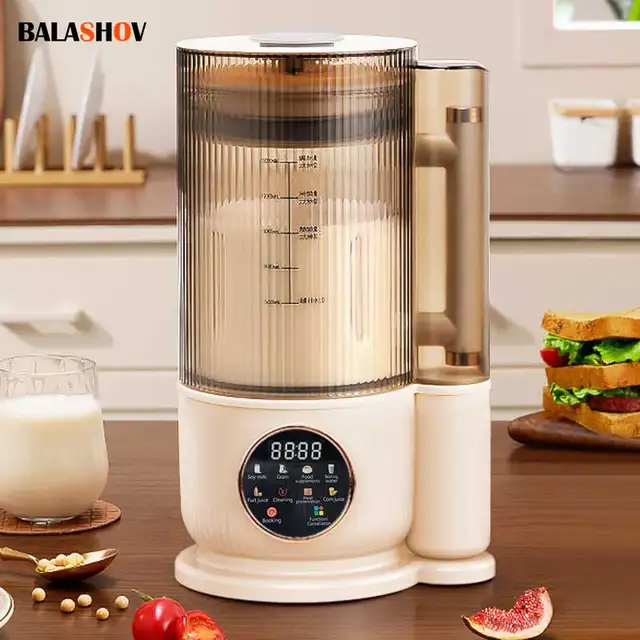 Machine à lait de soja 1500ml, presse-agrumes électrique, mélangeur de lait de soja, Machine à briser les murs, Machine à petit déjeuner à lame à 10 feuilles 1