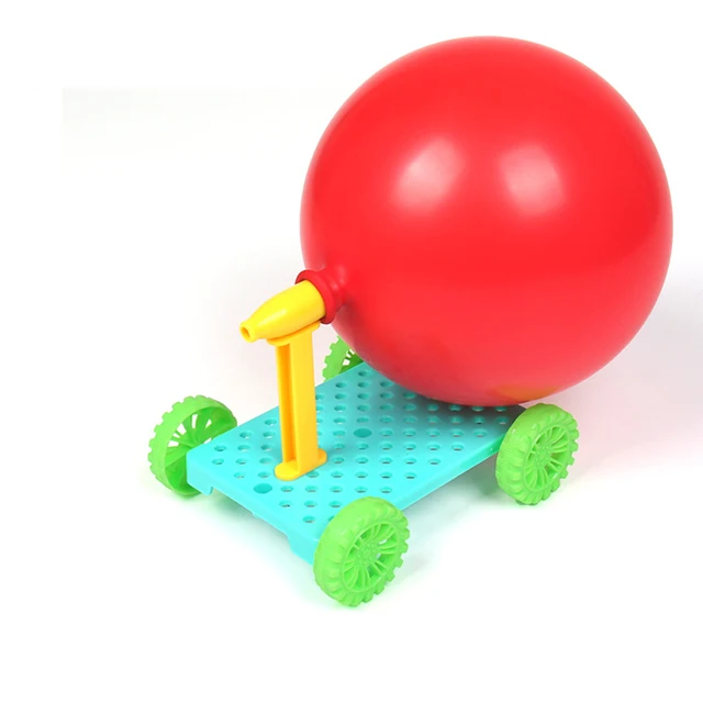 Balloon Recoil Car DIY Kit Science Physical Experiments