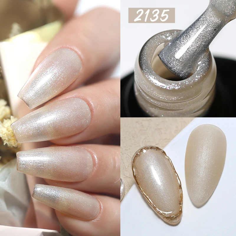 NAILCO 10ml/15ml Glitter Gel Nail Polish Vernis Semi Permanent UV Gel Polish For Nail Art Gel Manicure TOP BASE Nail Varnish 2