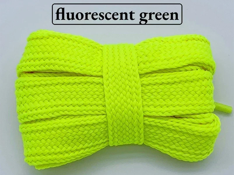 Premium Quality Colored Flat Soft Laces for Sneakers - 2cm Wide, Thickened Design