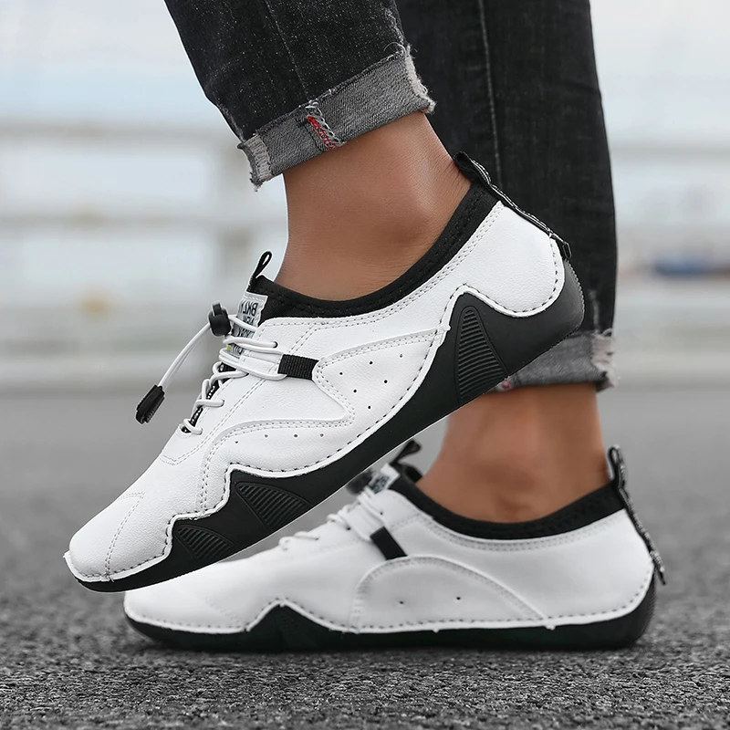 Fashion Men's Flat Bottomed Sneaker Breathable Lazy Walking Soft Sole Luxury Loafers Comfortable Brand Casual Shoes Zapatillas