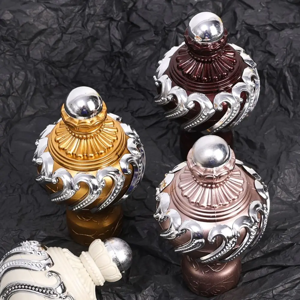 Description Picture 5 of item1Pcs Hardware Accessory Curtain Rod Decorative Head Plastic Drape Rod End Cap Cover Home Decoration European