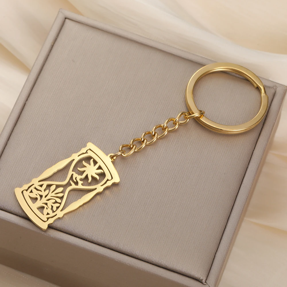 Dawapara Sanduhr-Halskette, Sonne und Baum des Lebens, Anhänger, Edelstahl, Schutz, Amulett, Paare, Freundschaft, Schmuck, Geschenk – Detail 18
