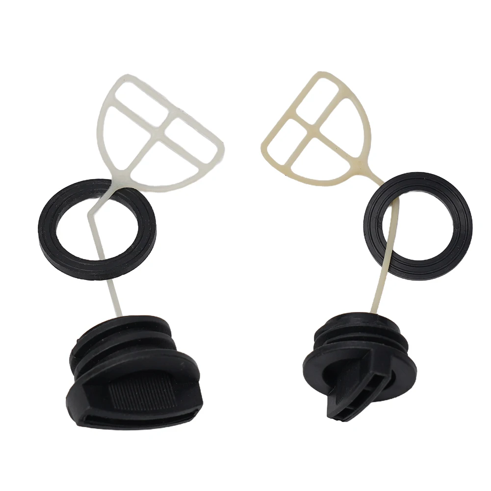 2PCS Fuel Tank Cap Oil Cap With Gasket For Chinese Chainsaw 5200 52cc Garden Tool Parts Replacement Accessories