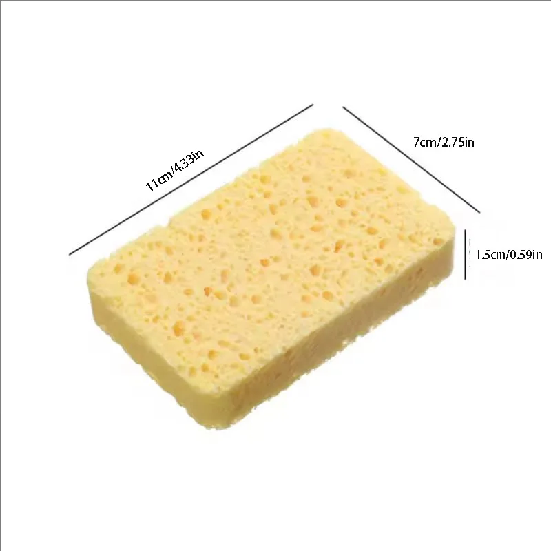 2/5/10 Stück Holzfaser-Melamin-Schwamm-Radiergummi zum Geschirrspülen, doppelseitiger Mehrzweck-Scheuerschwamm, nützliche Utensilien für die Küche – Detail 10