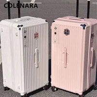 Valise à roulettes COLENARA grande capacité, épaisse, pour étudiants, hommes et femmes, avec cinq roues et amortisseurs 3