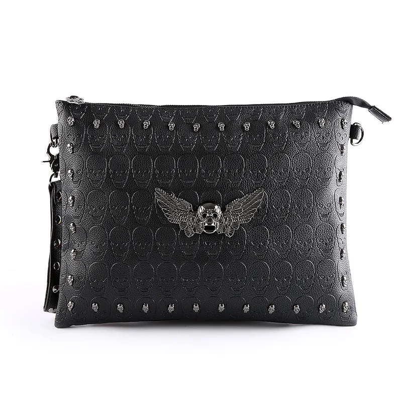 Ghost Head Skull Clutch Men Fashion Men's Clutch Bag High Capacity  Crossbody Shoulder Bag Man Handbags Envelope Bag Male Clutch - AliExpress