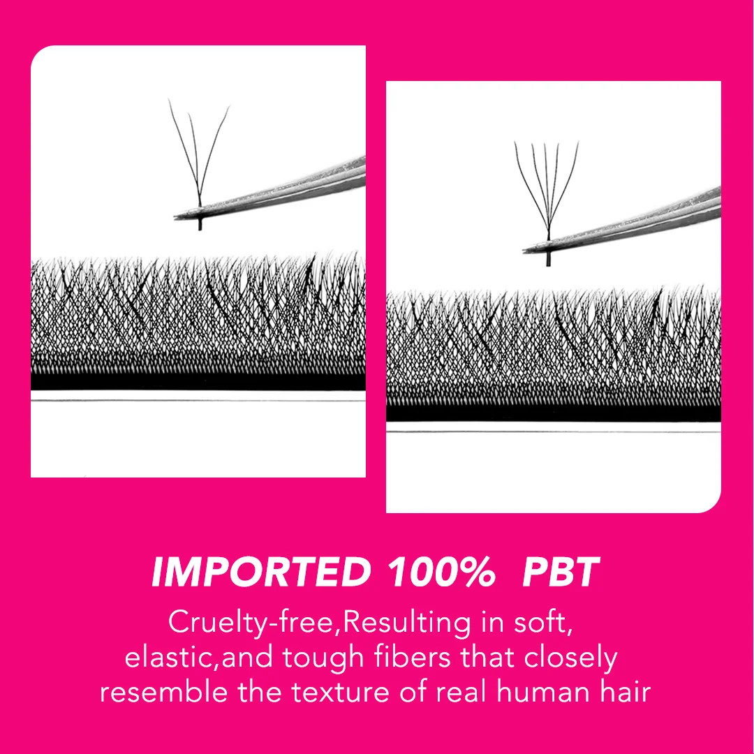 W Shape Lash Soft Handmade 3d 4d 5d 6d 8d Premade Volume Fan C D 0.07MM Eyelashes Extension