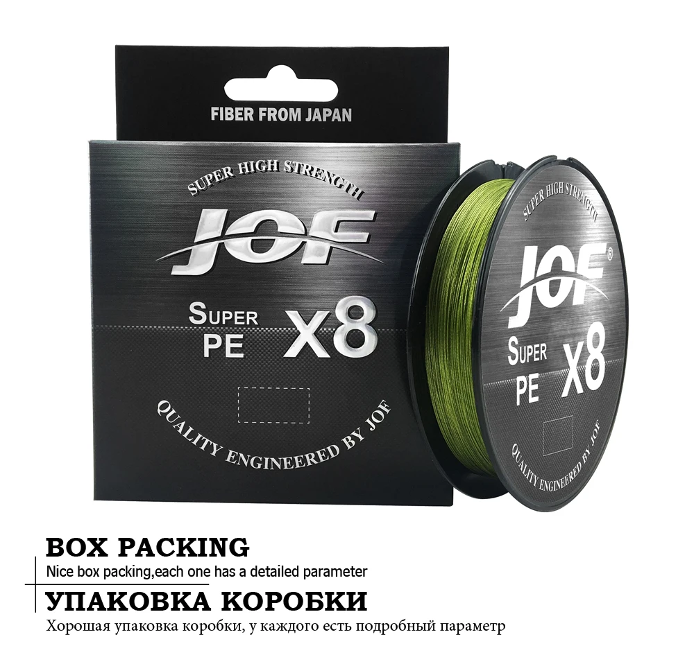 JOF 500M 300M 150M 546YDS 8 Braided Fishing Lines 8 Weaves Wire Smooth PE  Multifilament Line for Sea Fishing 15-100LB - AliExpress