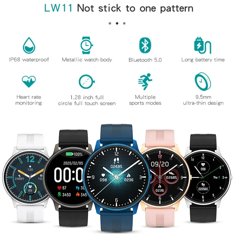 샤오미 mijia smart watch men women 블루투스 스마트워치 5.0 heart rate blood sport