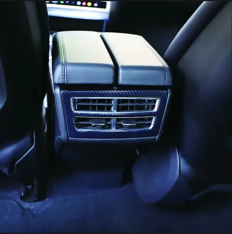 탄소 섬유 접착제 스티커 센터 콘솔 스티어링 휠 트림 스위치 보호대 장식, 테슬라 모델 S 2014-2019 용 자동차 액세서리