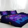 Gaming Bedding Sets for Teens Boys Video Games Comforter Cover Set Decorative 3 Piece Duvet Cover with 2 Pillow Shams 4