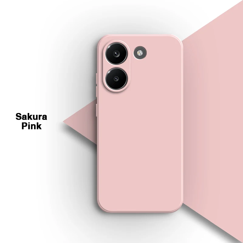 Luxury Liquid Silicone Phone Case with Camera Protection and Internal Flocking