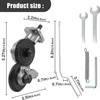 Electric Drill Plate Cutter Attachment Double Headed Free Cutting Tools Iron Metal Sheet Cutter Plate Punch Scissors 6