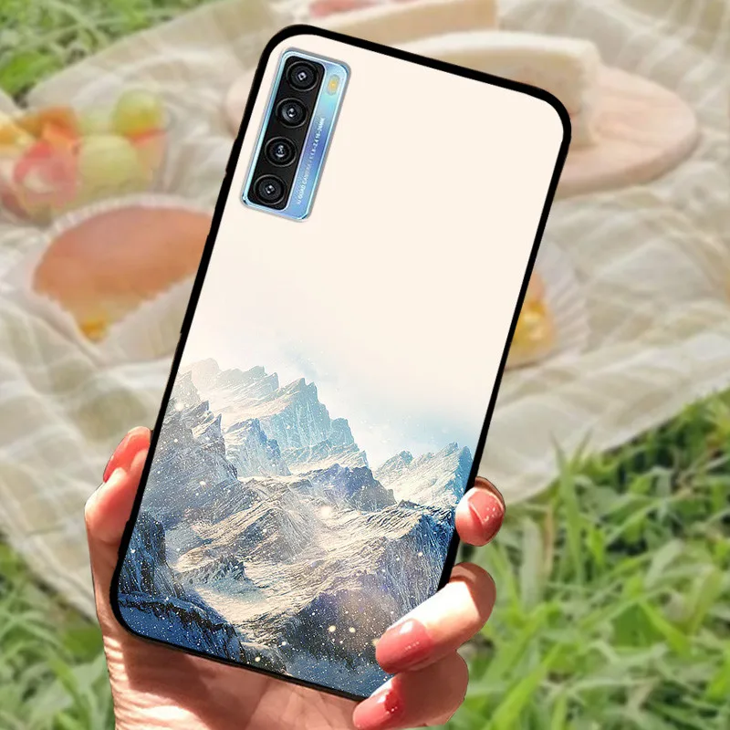 Elegant Black Marble Silicone Soft Case - Protective Bumper Cover