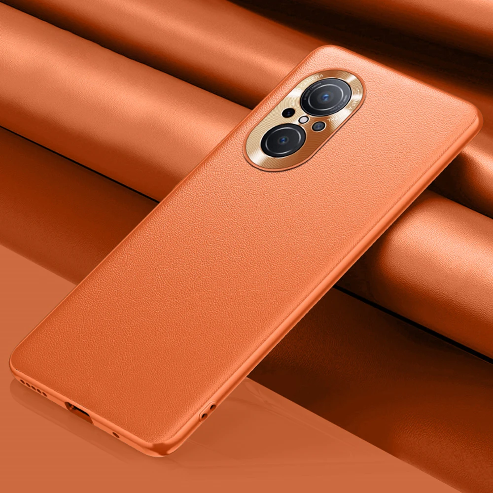 Uflaxe Original Case de Couro Liso para Huawei Nova se Câmera Proteção Capa Traseira à Prova de Choque Invólucro Duro 11 huawei nova 9 se câmera proteção capa