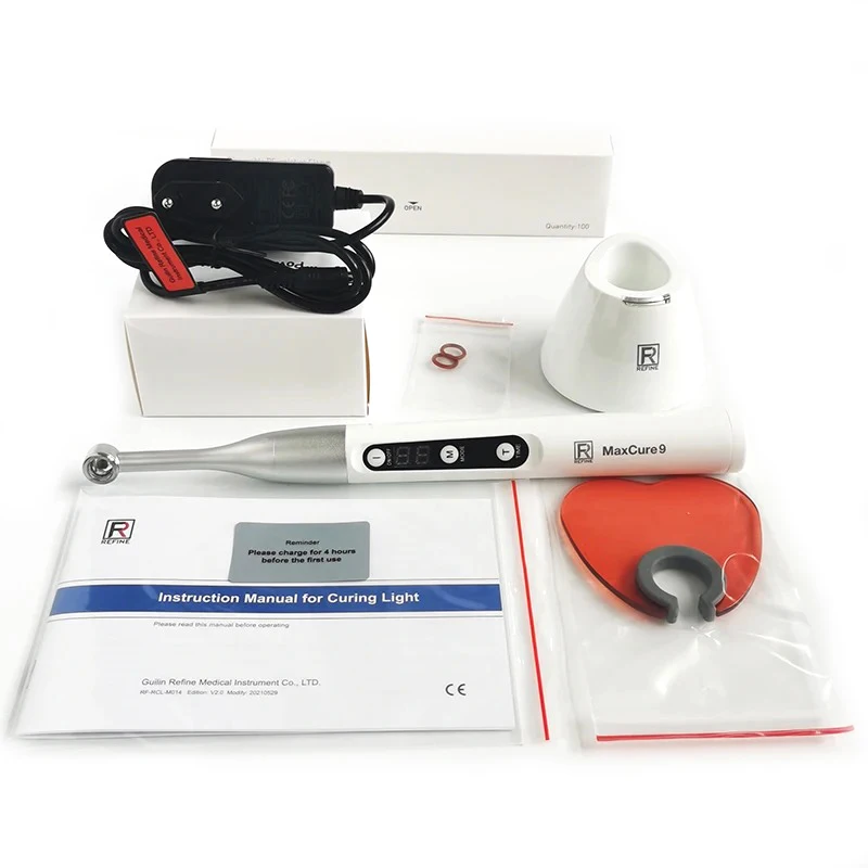Luz LED dental de curado 2500 mw/c ㎡ 1 segundo llevó la odontología inalámbrica de la intensidad de las luces azules del poder más elevado de la lámpara de la cura