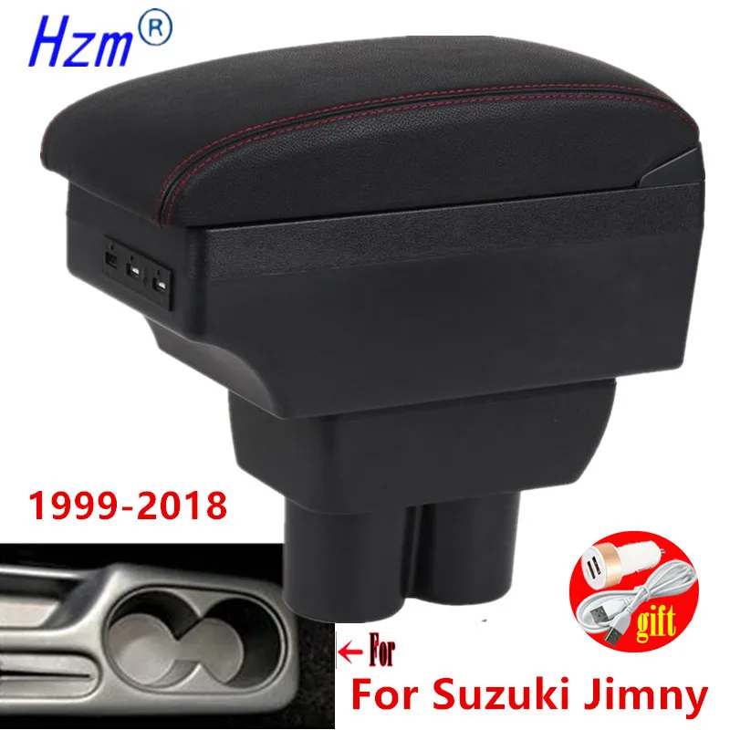 For Suzuki Jimny Armrest box Interior 1999- special Retrofit parts Car Armrest Center Storage box with USB