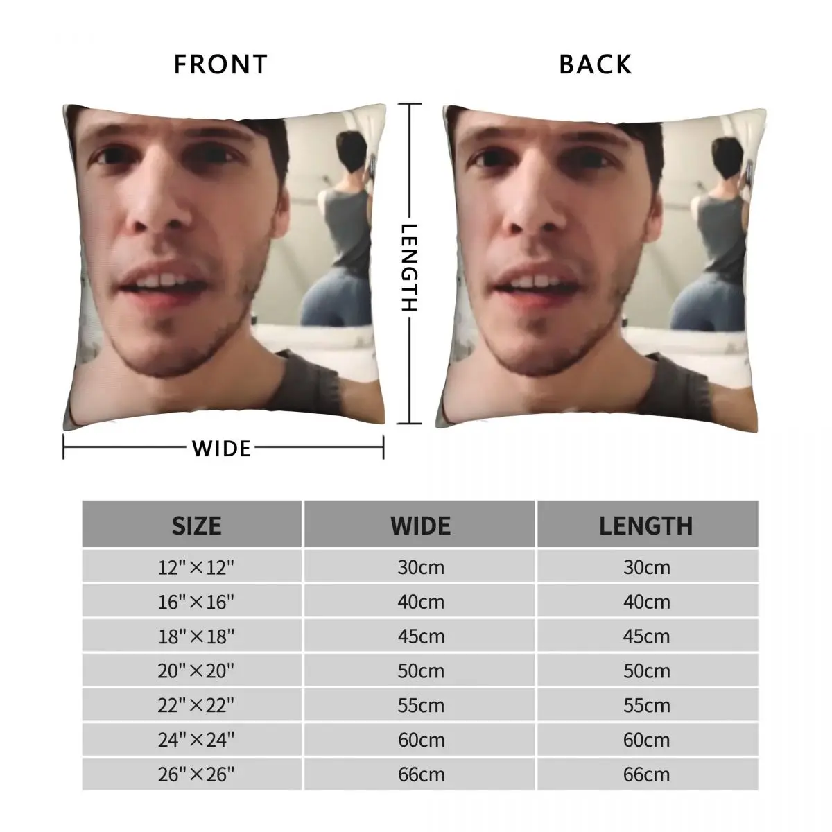 Jerma985 Square Pillowcase, Jerma985 Square Pillow, Home Cushion Case