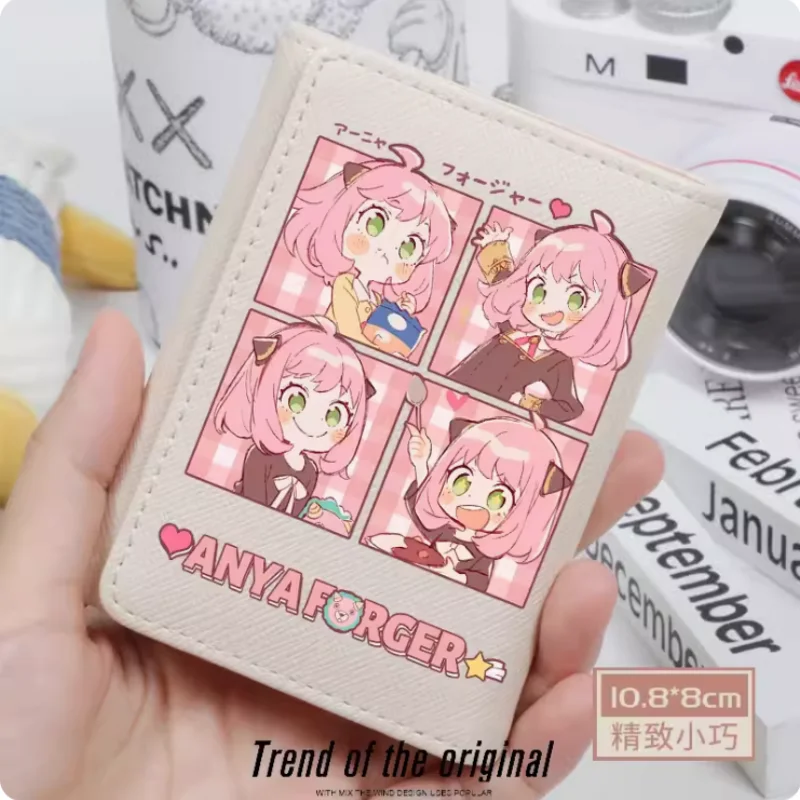Anime Spy Family Anya Forger Fashion Wallets PU Purse Card Holder Hasp Money Bag Cosplay Gift B222
