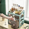 39CM Height Makeup Organizer Large Cosmetic Box Vanity Organizer Jewelry Container Make Up Case Brush Holder Lipstick Skincare 2