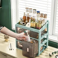 39CM Height Makeup Organizer Large Cosmetic Box Vanity Organizer Jewelry Container Make Up Case Brush Holder Lipstick Skincare 2