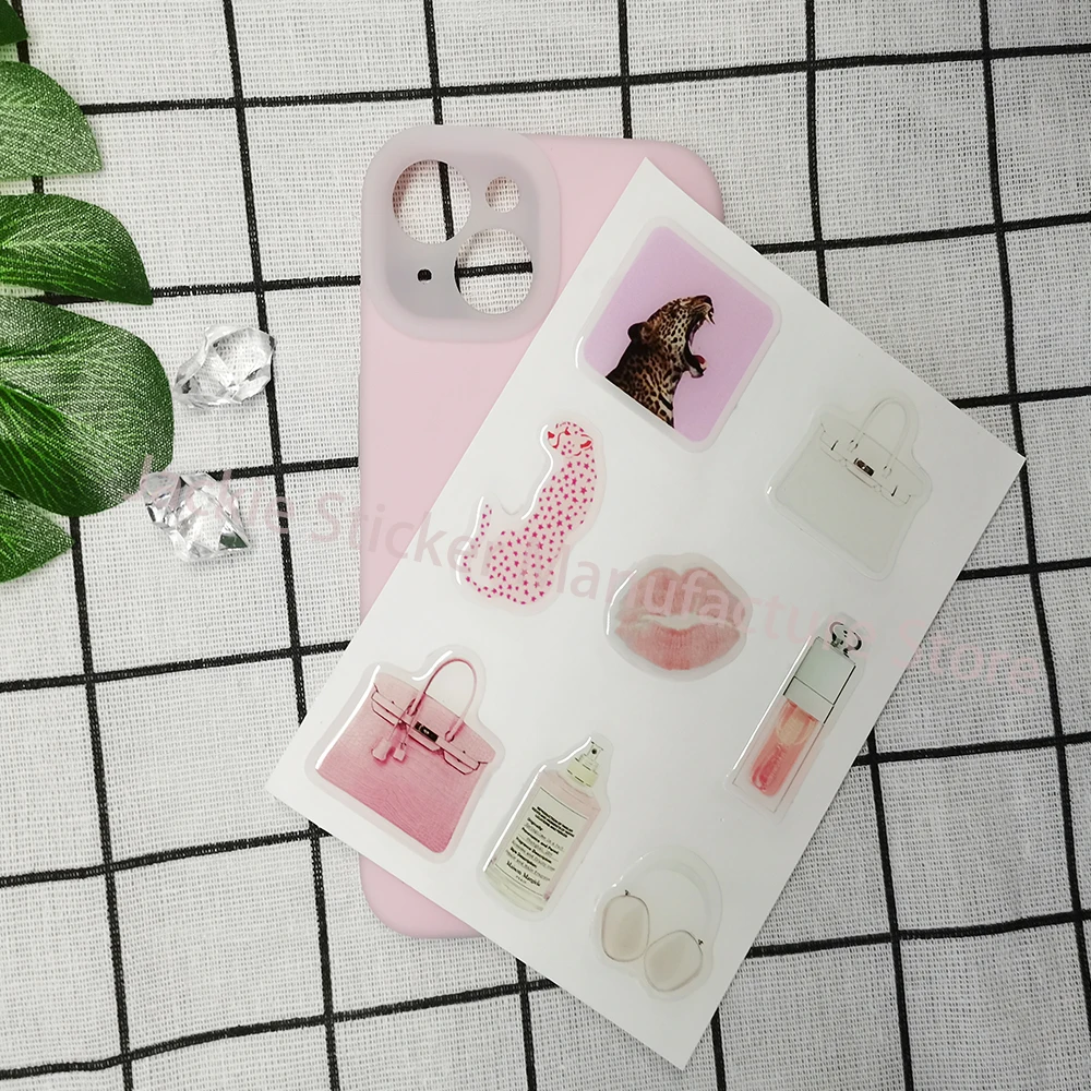 Transfer Sticker Watch Dial Sticker Phone Case Dome Epoxy Sticker Ipad Label Resin Shapes